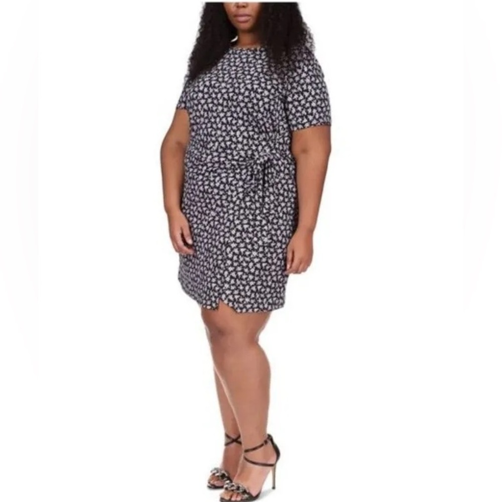 Brand New Michael Kors Women’s Short Sleeve Dress Floral Print Size 2X